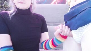 Wanking off to my femboy beau