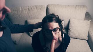 Subjugated Biotch Gets Dommed Rock Hard And Drinks Jizz