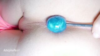 Instructing my cherry booty with a jiggly pecker