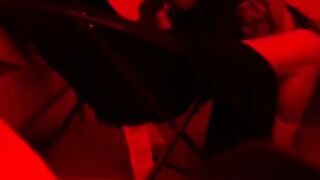 Creeping around with white man from via the hall