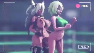 Futa Hermaphroditism Buttfuck Gang-Fuck 3 DIMENSIONAL Anime Porn