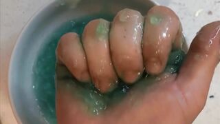 Ginormous Tart Plays with Lime Jello (ASMR)