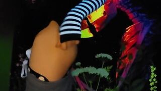 punk tgirl showcases off her assets and jerks for you