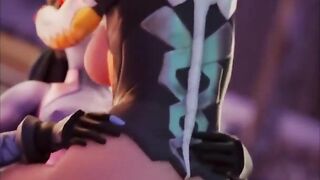 Grace Railing Futa Widowmakers Meaty Blue Weenie