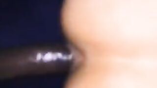 Latina TRANSSEXUAL torn up by a 13 in BIG BLACK COCK