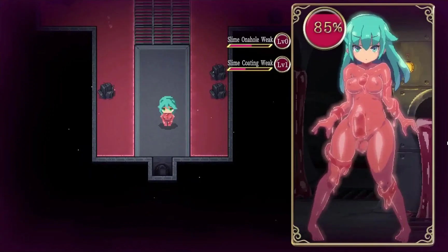 Hermaphroditism Basement Quest [ Anime Porn Game ] Ep.trio spandex slime  suit is pumping her lil' futa