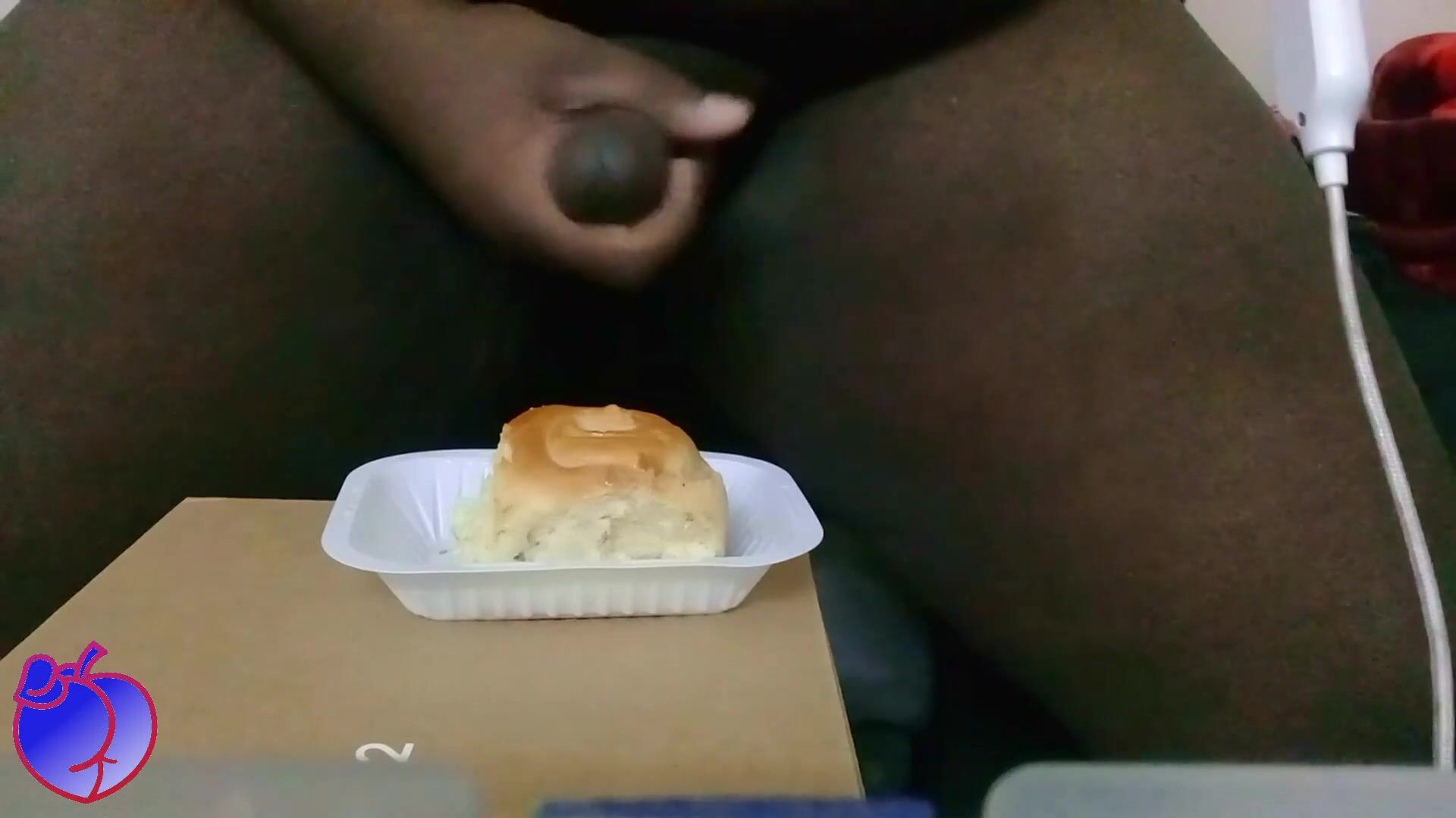 Secretly cumming in food