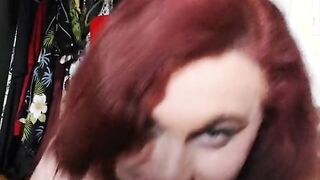 T-Model unwraps then gobbles her own jism