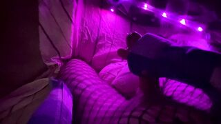 Femboy takes off virginity cell and shoots a load