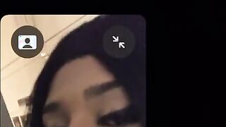 Deepthroating big black cock as my bf observes on facetime