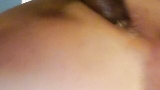 Miss Melanie takin big black cock