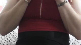 Sissy cd crimson pantie taunt