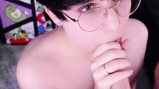 Puny Homo Femboy Deepthroats Hard-On like they were born too