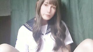 Asian crossdresser taunting