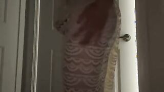 Fit Chinese Shemale Jizzing in Taut Sundress