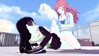 FUTA MOURETSU PIRATES MARIKA KATO X CHIAKI KURIHARA THREE DIMENSIONAL MANGA PORN