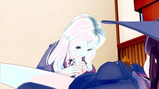 FUTA LIL WITCH ACADEMIA ATSUKO KAGARI X DIANA CAVENDISH THREE DIMENSIONAL ANIME PORN