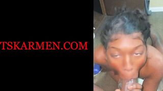 Black Transgirl Oral Pleasure