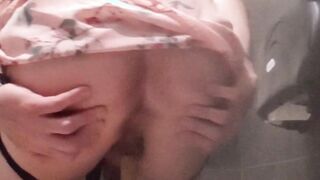 Joy in a public douche