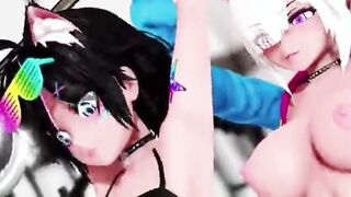 Futa Hermaphroditism Assfucking DOUBLE PENETRATION Gang-Fuck Giant Cum Shots THREE DIMENSIONAL Anime Porn