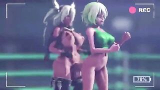 Futa Hermaphroditism Assfucking Gang-Bang THREE DIMENSIONAL Manga Porn