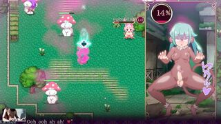 Mage Kanade's Hermaphroditism Dungeon Space Quest - Shagging a ample funbags mushroom chick