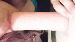 Sissy railing and deep throating