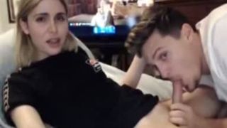 platinum-blonde t-female acquires Inhaled By Her Bf