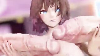 Futa Hermaphroditism DOUBLE PENETRATION Gang-Bang Assfucking Hookup 3 DIMENSIONAL Anime Porn