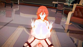 Hermaphroditism Himeko - Ibuki Dance Orgy (Honkai Starlet Ride)