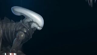 Project alien EVE - Loirinha peituda fodida por um alien gigante