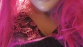 plastic girl crossdressing princess on a heavy orc bone