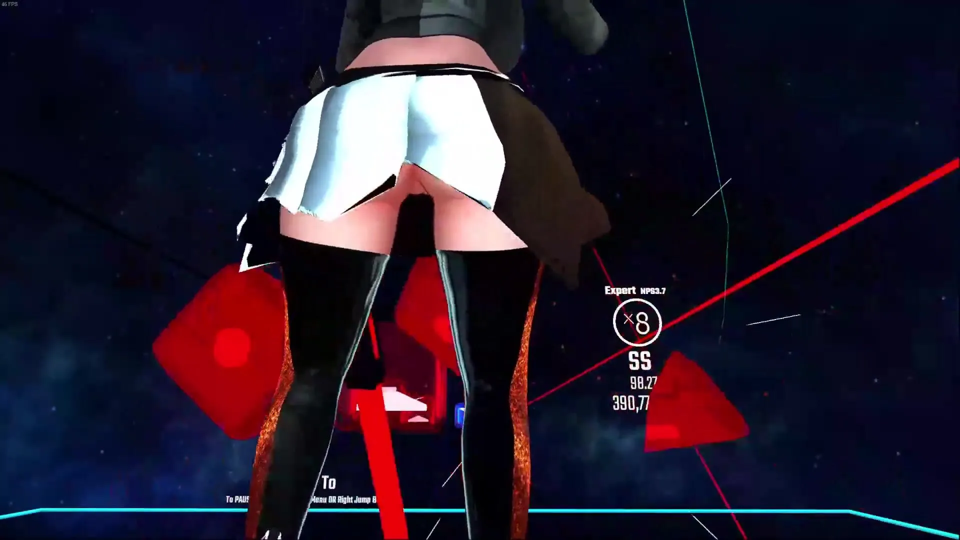 100% Upskirt beatsaber