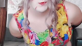 White Assets Wonder: Hypnotizing Moves of a Crossdressing Starlet