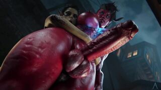 Baldur's Gate Futa Lae'zel x Karlach