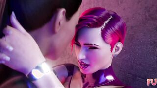 Futa Dark-Haired Gets Stunner Torrid & Naughty At The Gloryhole They Commence Boning