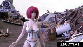 F.U.T.A. SENTAI CREW - Futuristic Hermaphroditism Red-Haired Creampies Mischievous Damsel + Self-Inhales With Ample Facial Cumshot