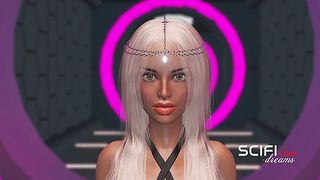 Sci-Fi. Torrid three dimensional transgirl having a great time with a sapphic