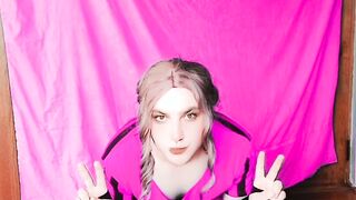 Ultra-Cute hefty backside pretty rosy pucker large booty arse tranny transgender princess crossdresser sissy