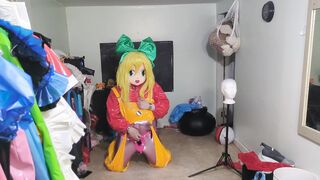 vinyl Costume Play Kigurumi Restrain Bondage Hitachi Try