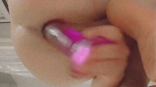 Femboy frolicking with playthings