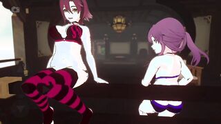 Kafka romps Heinzou in motel - JadeChamber Sunshine THREE DIMENSIONAL Cartoon