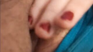 FTM pumps love button and sploogs