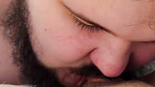 Macro Shot of Deep Throating on FTM