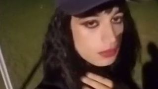 Part 1. Sissy trap super-bitch taunting man on public parking