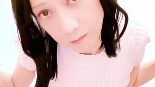 女装子が外でお散歩