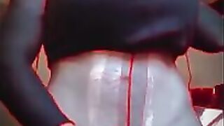 Crammed in lycra. Total bod in a black stocking. Large bobs. Masculine getting off. Supah stellar.