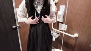 [Crossdressing] Asian getting off with a bunch of orgasm in a adorable uniform