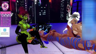 Scorching load with mega stunning sweethearts, hope noisy wails UwU