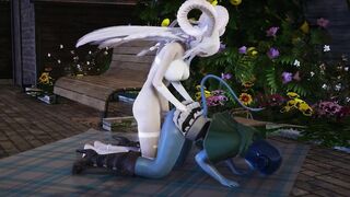 Jester Lavorre with White Futa Succubus